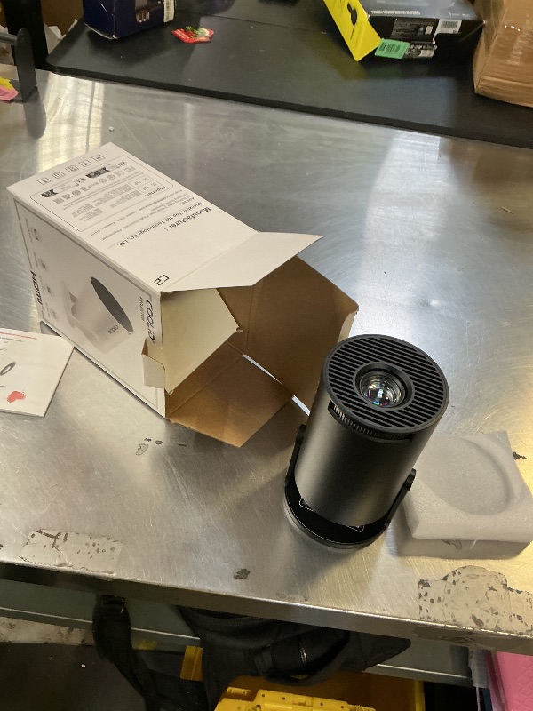 Photo 1 of [Built-in Apps & 2025 Upgraded] Mini Projector Support 4K 1080P Auto Keystone 180° Rotatable with WiFi 6 and Bluetooth 5.4, Projector Portable Compatibile with HDMI/TV Stick/Memory Stick/Laptop-Black