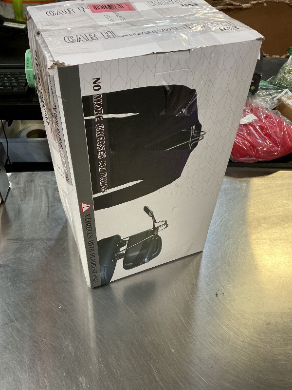 Photo 1 of Zento Deals Chrome Car Seat Coat Rack Hanger 2 Pack - 11in to fit onto Most headrests…