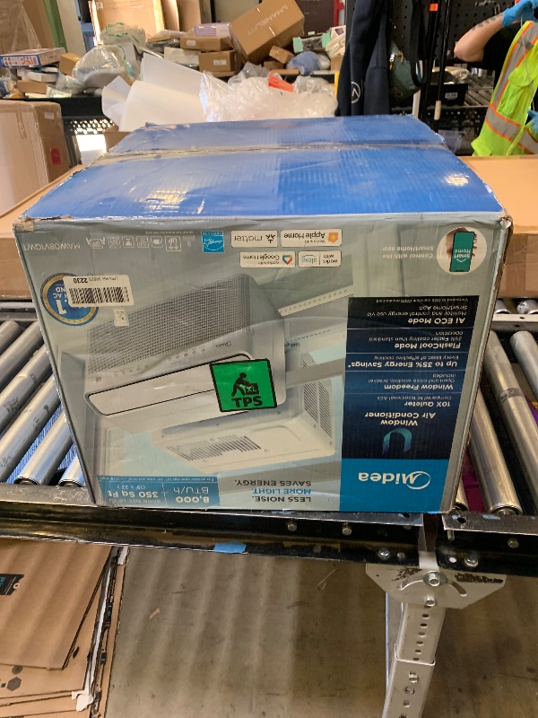 Photo 1 of Midea 8,000 BTU U Shaped Smart Inverter Window Air Conditioner - Cools 350 Sq Ft, Ultra Quiet with Open Window Flexibility - Alexa/Google Assistant Compatible - 37% Energy Savings, Remote (Updated)