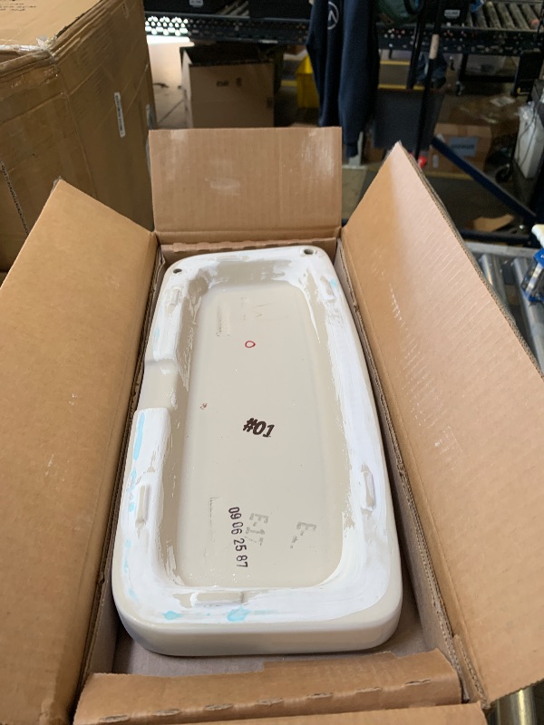 Photo 1 of TOTO Drake 1.28 GPF Toilet Tank with WASHLET+ Auto Flush Compatibility, Cotton White - ST776EA#01