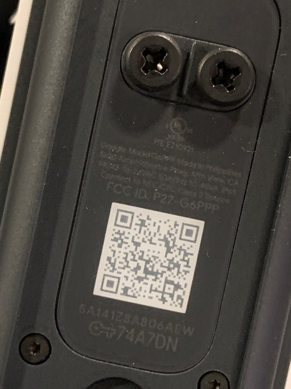 Photo 1 of Google Nest Doorbell (Wired, 3rd Gen) - 2K Video and Gemini, Live View, Night Vision, 2-Way Audio - Works with Google Home - 2025 Model - Snow