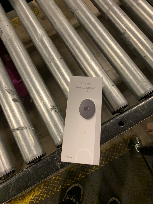 Photo 1 of Google Nest Doorbell (Wired, 3rd Gen) - 2K Video and Gemini, Live View, Night Vision, 2-Way Audio - Works with Google Home - 2025 Model - Snow