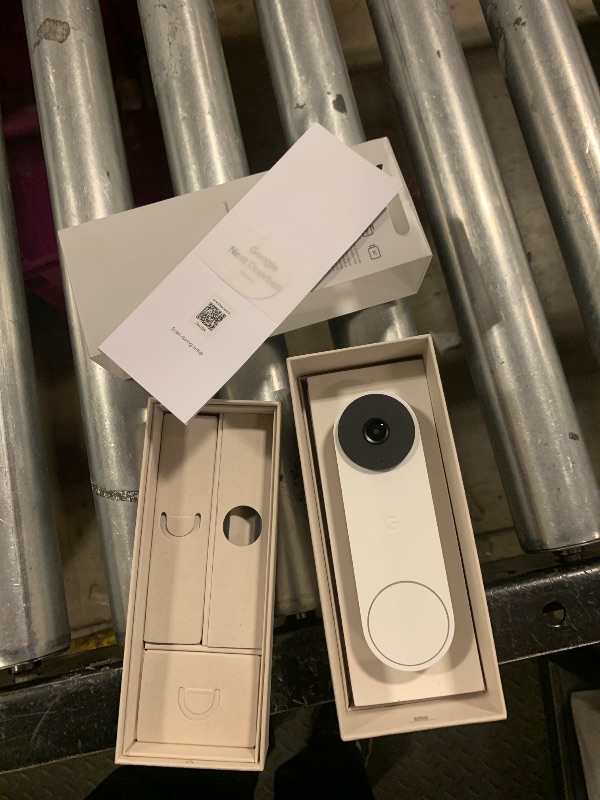 Photo 1 of Google Nest Doorbell (Wired, 3rd Gen) - 2K Video and Gemini, Live View, Night Vision, 2-Way Audio - Works with Google Home - 2025 Model - Snow