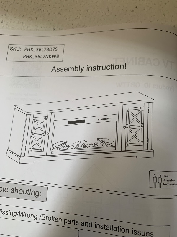 Photo 1 of Garvee Farmhouse TV Stand 
