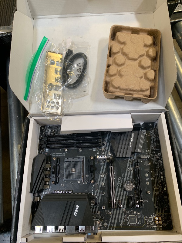 Photo 1 of MSI B550-A PRO ProSeries Motherboard (AMD Ryzen 5000, AM4, DDR4, PCIe 4.0, SATA 6Gb/s, M.2, USB 3.2 Gen 2, HDMI/DP, ATX)