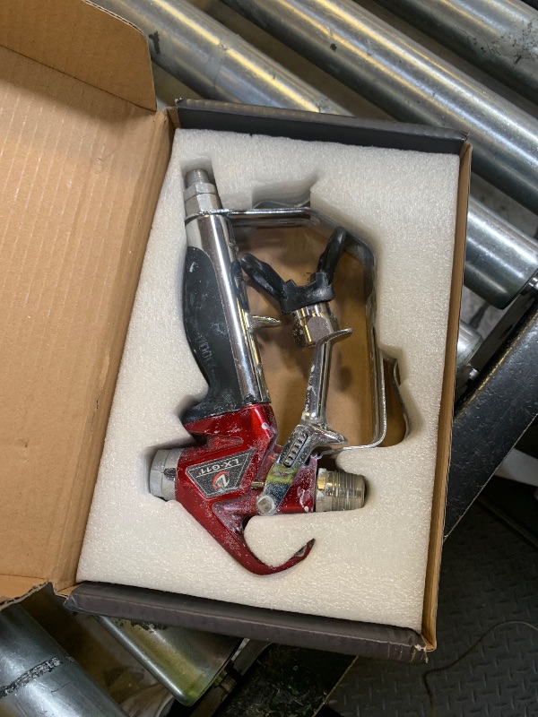 Photo 1 of Airless Paint Spray Gun with 517 tip High Pressure 4000 PSI Red Series Airless Sprayer Gun (2 Finger)