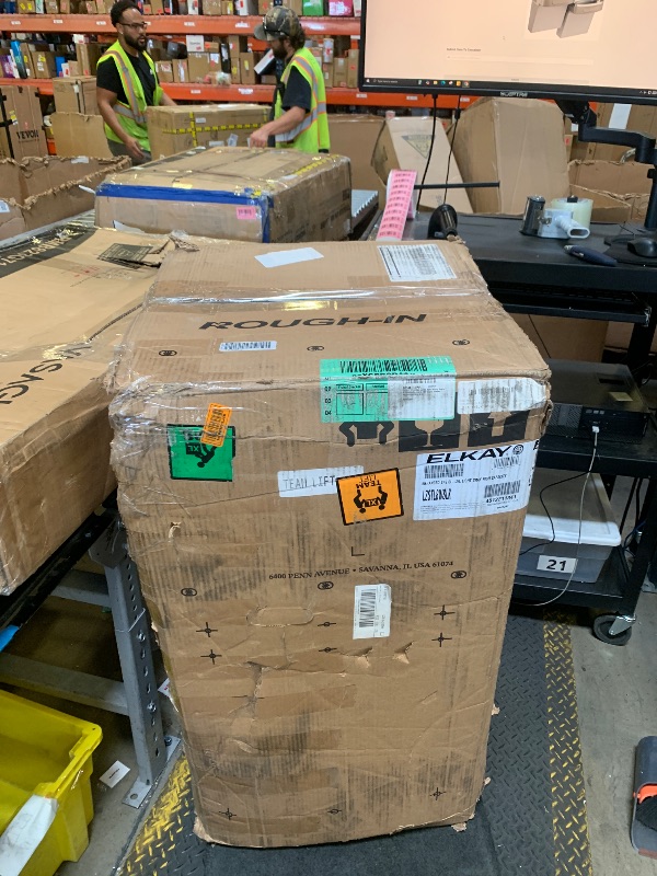 Photo 1 of Elkay LZSTL8WSLK Filtered Bi-Level Fountain & EZH2O Bottle Filler, Lt. Gray 120V