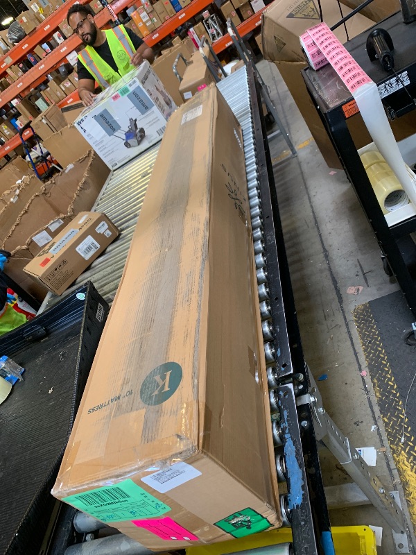 Photo 1 of Zinus 10 Inch King Green Tea Memory Foam Mattress [New Version], Fiberglass Free, Medium Firm Feel, Zoned Pressure Relief, Certified Safe Foams & Fabric, Mattress in A Box