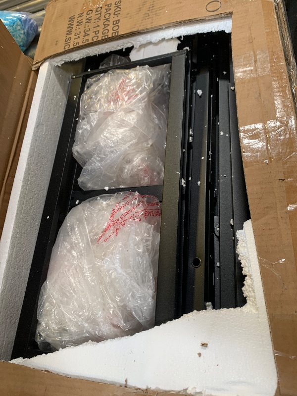 Photo 1 of metal shelves