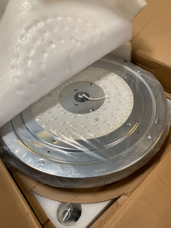 Photo 1 of PAFRUMGE 52" Dimmable Fandelier Crystal LED Ceiling Fans with Lights and Remote Chandeliers Ceiling Fan for Bedroom,Dining Room,Living Room (Chrome, 52 in)