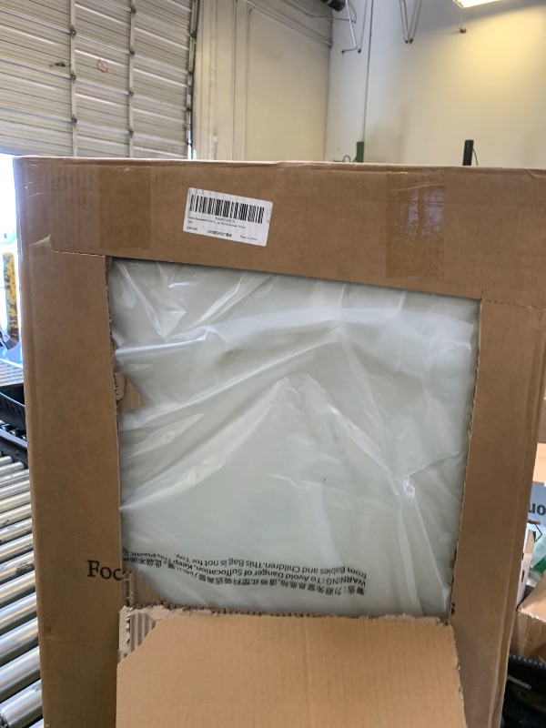 Photo 1 of Hanke Expandable 28 Inch Luggage with Spinner Wheels Top Opening Travel Luggage Hard Shell Rolling Suitcases Large Lightweight Checked Luggage with Cup Holder(Smoke White)