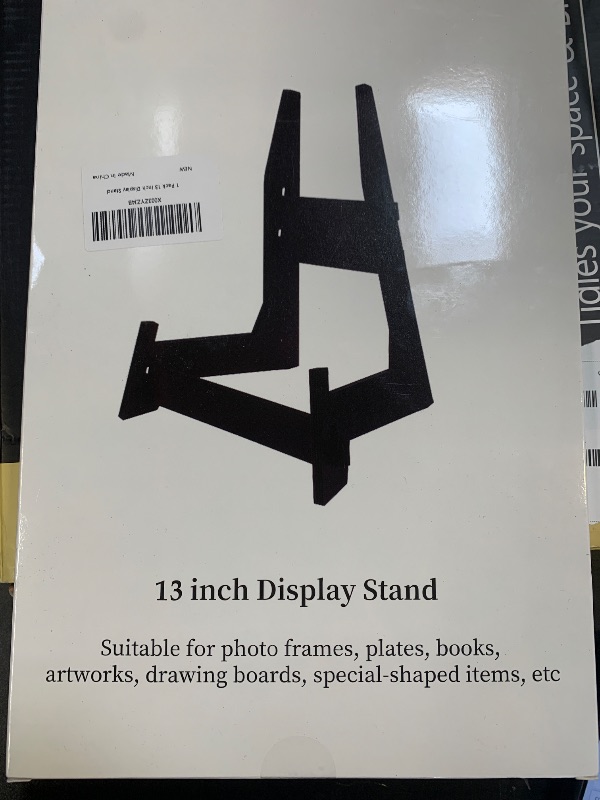Photo 1 of COLOOFO 13 Inch Wooden Display Stand - Picture Frame, Easel, Book, Plate Holder (1PCS)