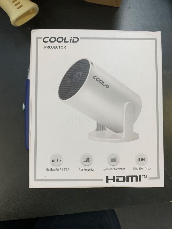 Photo 1 of [Built-in Apps & 2026 Upgraded] Mini Projector Support 4K 1080P Auto Keystone 180° Rotatable with WiFi 6 and Bluetooth 5.4, Projector Portable Compatibile with HDMI/TV Stick/Memory Stick/Laptop-Black