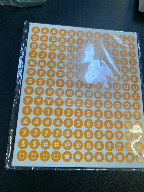 Photo 1 of 1/2 inch Colorful Alphabet Letter Stickers Small,8 Sheets 1344 Pieces,Self Adhesive Vinyl Round Letter Labels Decal for Scrapbooking Crafting DIY Crafts