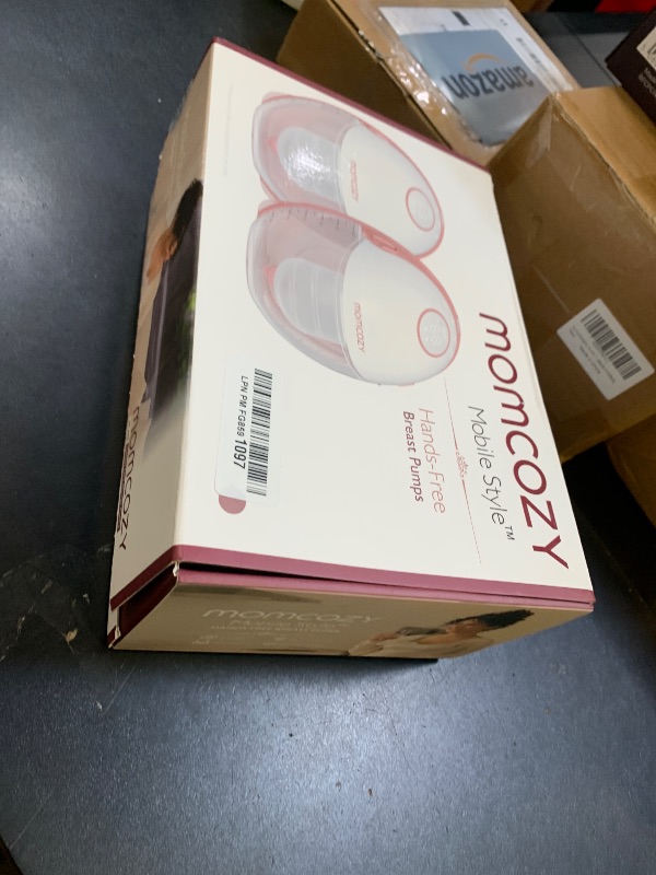Photo 1 of Momcozy Breast Pump Hands Free Mobile Style | M6, Wearable Breastfeeding Pump Ideal Rhythm for More Milk, DoubleFit Flange More Fit & Discreet with 3 Modes & 9 Levels, 24mm - 2 Pack Cozy Red