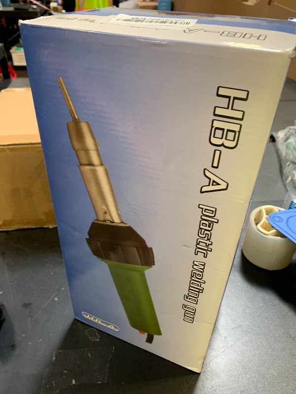 Photo 1 of Hot Air Plastic Welder Welding Gun Plastic Repair Welder Kit, 2 Flat Welding Nozzles, 40mm Silicone Seam Roller and Brass Seam Roller