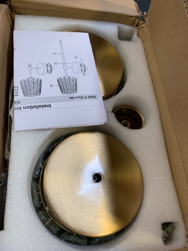 Photo 1 of Battery Operated Crystal Wall Sconce Set of 2, Gold Rechargeable Wireless Wall Sconces with Remote Dimmable 12 Colors Modes Led Wall Lights, Wall Lamp for Bedroom Living Room Hallway, 2 Bulbs Included