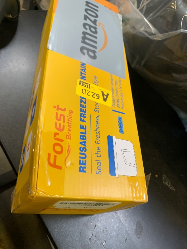 Photo 1 of 10 Pack 17oz Reusable Freezer Storage Containers with Twist Top Lids Airtight, Clear Plastic Food Storage Meal Prep Containers for Leftover Lunch Fruit Salad Oats, Small Soup Container Microwave Safe