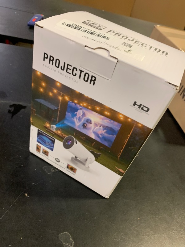 Photo 1 of Mini Projector, Projector with Wifi and Bluetooth Built-in Battery 4K Portable Projector for Outdoor Bedroom, Smart Projectors 1080P Compatible with iphone/TV Stick/HDMI/Laptop