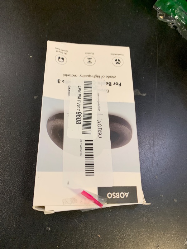 Photo 1 of (2PCS) AOBSO Beats Solo 2 & 3 Earpad Replacement, Beats Replacement Ear Cushions Made of Protein Leather and Memory Foam, Soft and Durable Beats Replacement Ear Pads