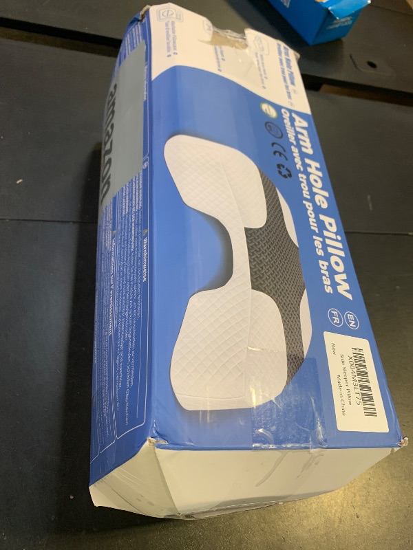 Photo 1 of SAHEYER Side Sleeper Pillow with Arm Hole, Upgrad Shoulder Relief System for Neck Pain, Multi-Angle Memory Foam Rotator Cuff Pillow for Adults Side, Back and Stomach Sleeper Pressure-Free Sleep, Black