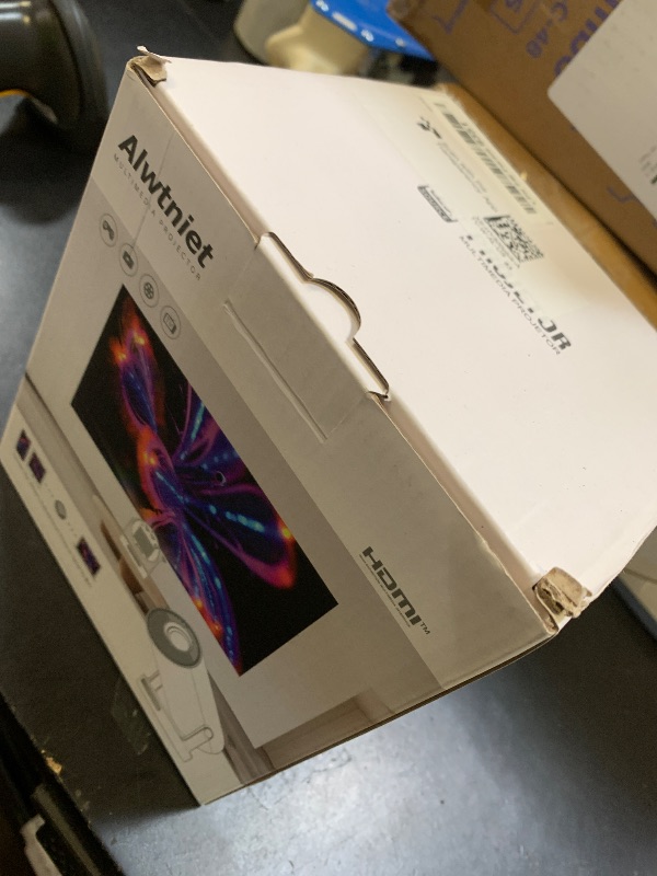 Photo 1 of ?Electric Focus?Mini Projector with WiFi 6 and Bluetooth 5.4, Smart Portable Projector 4k Support, 5W Soundbase Speaker, Auto Keystone 180° Rotation, Home Outdoor Movie Proyector HY300Ultra