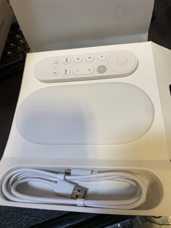 Photo 1 of Google TV Streamer 4K - Fast Streaming Entertainment on Your TV with Voice Search Remote - Watch Movies, Shows, Live TV, and Netflix in 4K HDR - Smart Home Control - 32 GB of Storage - Porcelain
