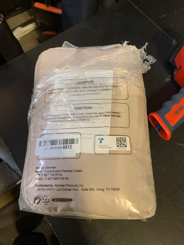 Photo 1 of 10 Set Compression Packing Cubes for Travel Gifts Women Mom,OlarHike Luggage Clothes Organizer for Travelers,Airplane/Cruise/Car/Train Travel Essentials,Compressible Expandable Saver Space Bags(Beige)