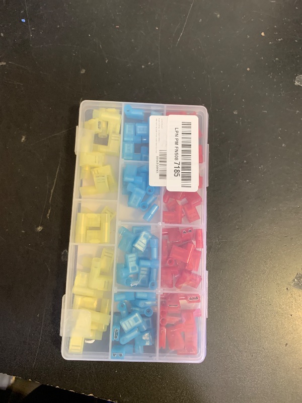 Photo 1 of 100PCS Marine Grade Heat Shrink Ring Connectors Heat Shrink Wire Connectors Tinned Red Copper #10,1/4",5/16"(3Colors/9Sizes),16-14 22-16 12-10 Gauge Insulated Crimp Connector Assortment