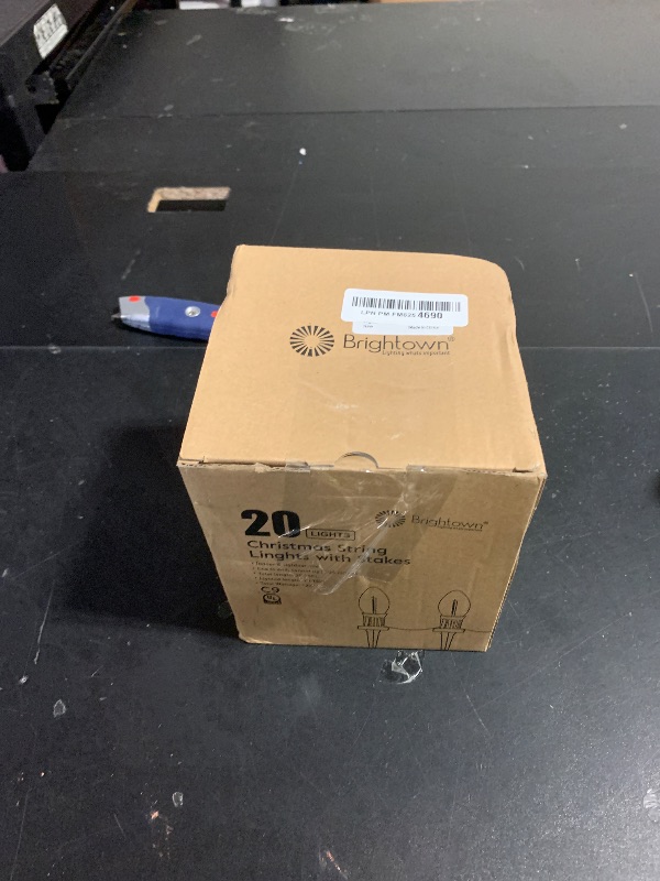 Photo 1 of Brightown Strawberry C9 Christmas Pathway String Lights, 25.7 Feet C9 Walkway Lights with 20 Colored Bulbs and Stakes, Connectable Christmas Light Outdoor Decorations for Outside, Multicolor