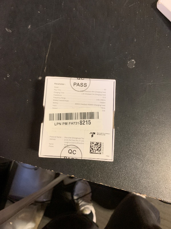 Photo 1 of Wireless Earbuds, Bluetooth 5.4 Headphones HiFi Stereo, Bluetooth Earbuds with ENC Noise Cancelling Mic, IP7 Waterproof in Ear Earphones, 48H, LED Display Ear buds for Pad Workout Sports, White Purple