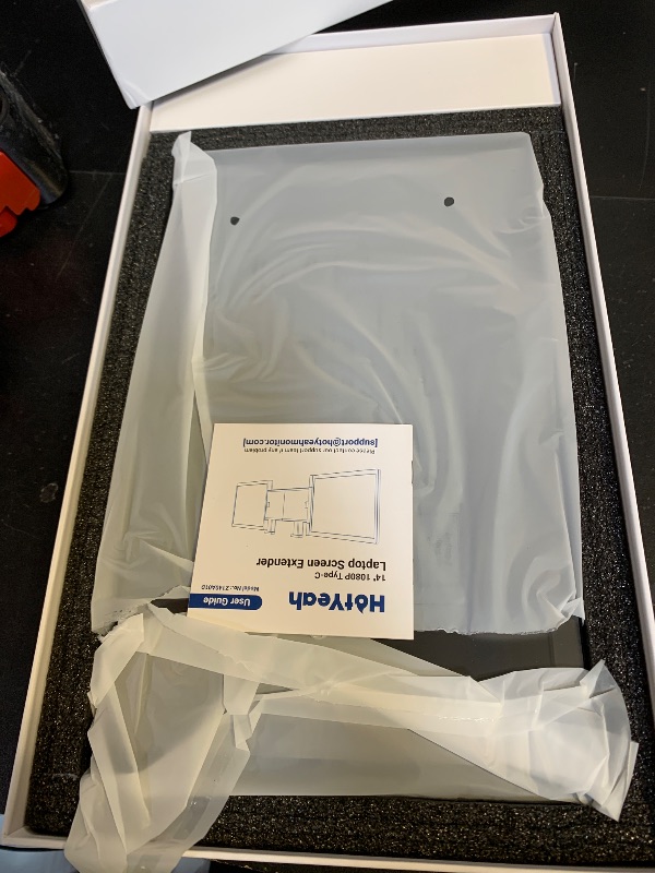 Photo 1 of HotYeah Triple Laptop Screen Extender, (Windows & Mac) 14" 1080P Dual Portable Extended Monitor, USB-C Travel Display w/Kickstand, Tri Screen Monitor for 14-16" Laptop, Plug and Play