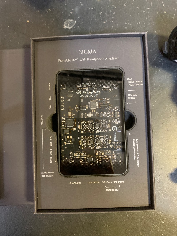 Photo 1 of Questyle Sigma Bluetooth Headphone Amplifier Portable Rechargeable DAC [MFi Certified] Bluetooth 5.4 Receiver with Dual Outputs High Resolution PCM768/DSD512 USB Amps for Smartphones/PC/Laptop