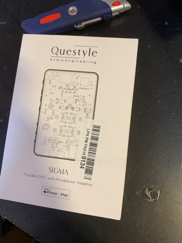 Photo 1 of Questyle Sigma Bluetooth Headphone Amplifier Portable Rechargeable DAC [MFi Certified] Bluetooth 5.4 Receiver with Dual Outputs High Resolution PCM768/DSD512 USB Amps for Smartphones/PC/Laptop