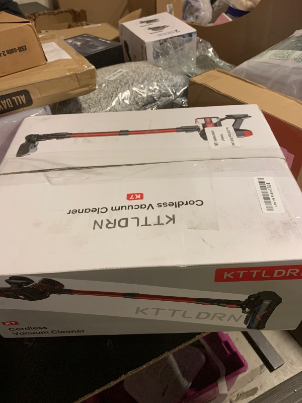 Photo 1 of Cordless Vacuum Cleaner, 500W 45Kpa 60Mins Stick Vacuum Cleaner for Home, Self-Standing Vacuum with 1.5L Dust Cup and HEPA Filter, Anti-Tangle Brush for Hardwood Floors, Carpets, and Pet Hair