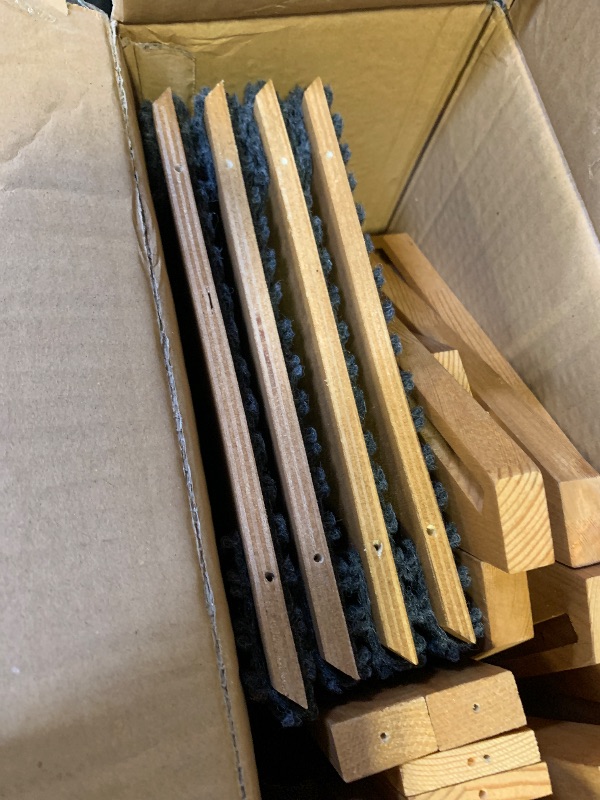 Photo 1 of 4 Pack Wooden Dog Ramp for Stairs Suits for Small Medium Large Dogs Cats, Pet Steps for Staircase Ramp for Dogs Cats, Need Installation(Brown, S: 11.8 * 9.8 * 5.9 inches)