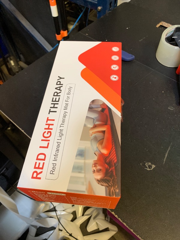 Photo 1 of Red Light Therapy Pad for Body, 60W LED Red & Infrared Light Device Mat with 660nm & 850nm Wavelengths for Waist Back Shoulder Muscle Pain Relief FSA Eligible