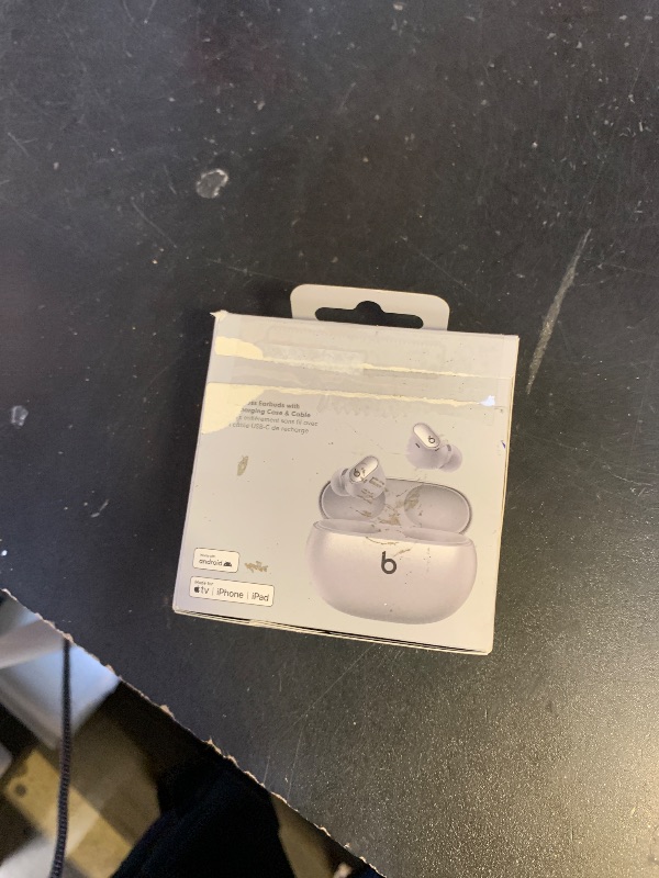 Photo 1 of Beats Studio Buds + | True Wireless Noise Cancelling Earbuds, Enhanced Apple & Android Compatibility, Built-in Microphone, Sweat Resistant Bluetooth Headphones, Spatial Audio - Cosmic Silver