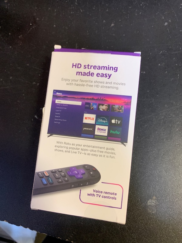 Photo 1 of **PARTIAL SET--Missing Roku dongle--**Roku Streaming Stick HD 2025 — HD Streaming Device for TV with Roku Voice Remote, Free & Live TV
