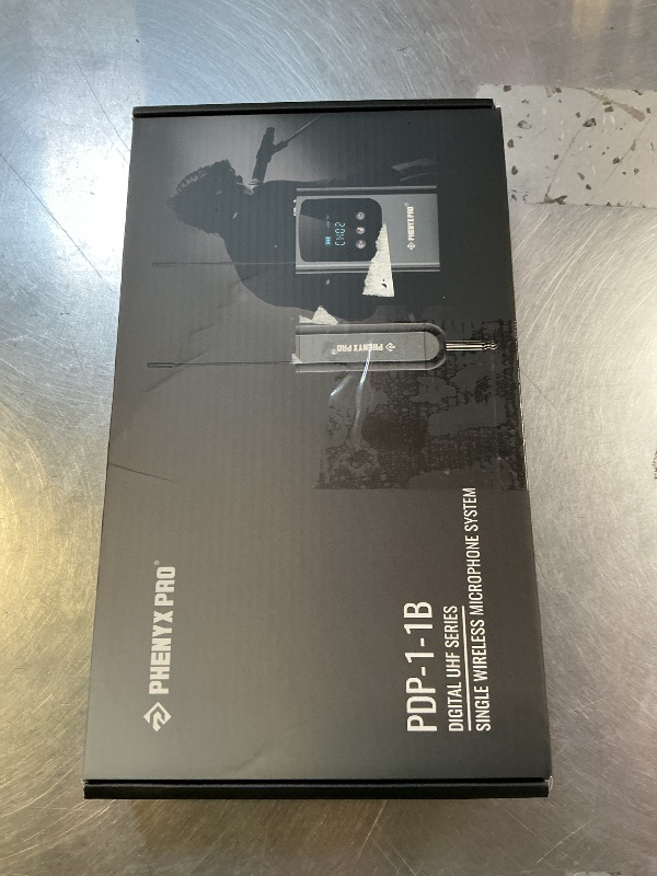 Photo 1 of Phenyx Pro Single Digital Wireless Microphone System, w/Mini Receiver, Bodypack Transmitter,15 Channels in 900MHz UHF Band, Headset/Lapel Microphone for Karaoke, Singer, Church, Wedding (PDP-1-1B)