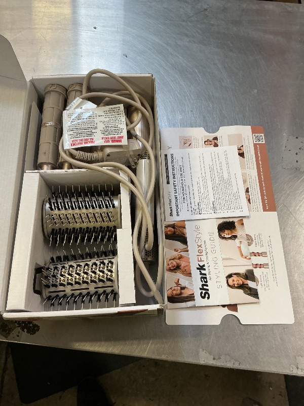 Photo 1 of Shark HD430 FlexStyle Air Styling & Drying System, Powerful Hair Dryer Brush & Multi-Styler with Auto-Wrap Curlers, Paddle Brush, Oval Brush, Concentrator Attachment, Stone