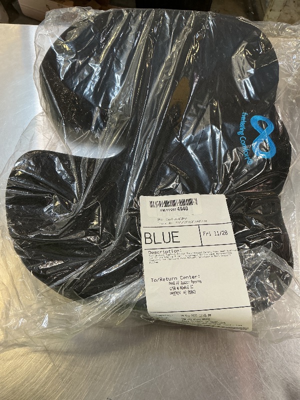 Photo 1 of Everlasting Comfort Doctor Recommended Memory Foam Seat Cushion for Office Chairs & Car - Ergonomic Office Desk Accessories - Cushions for Tailbone Pain Relief, Sciatica (Black, Large)