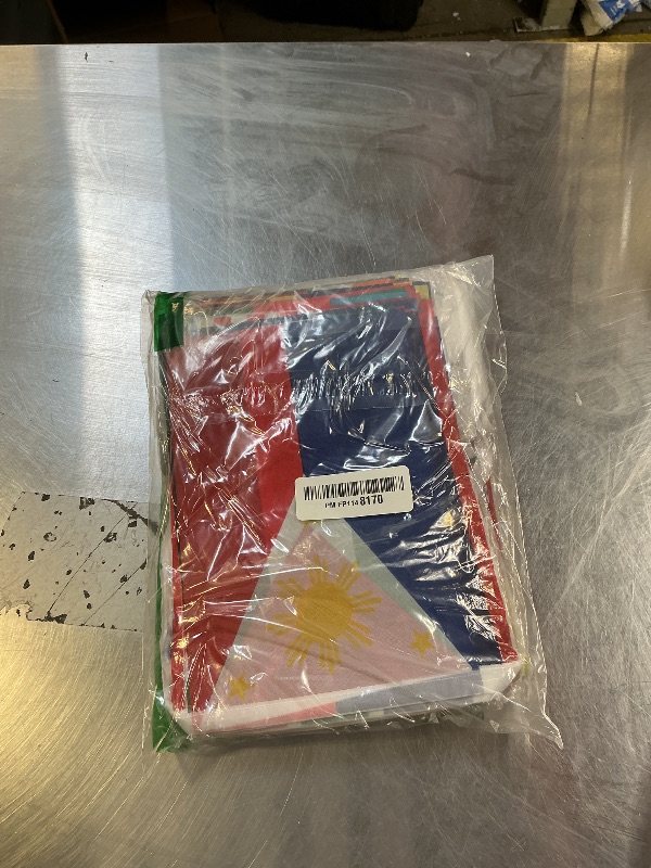 Photo 1 of 100 Countries String Flag 2 Pack, 82 ft International Flags Bunting Banner, World Flag Banner Decoration for World Cup Party, School, Sports Game Events, Grand Opening, Classroom