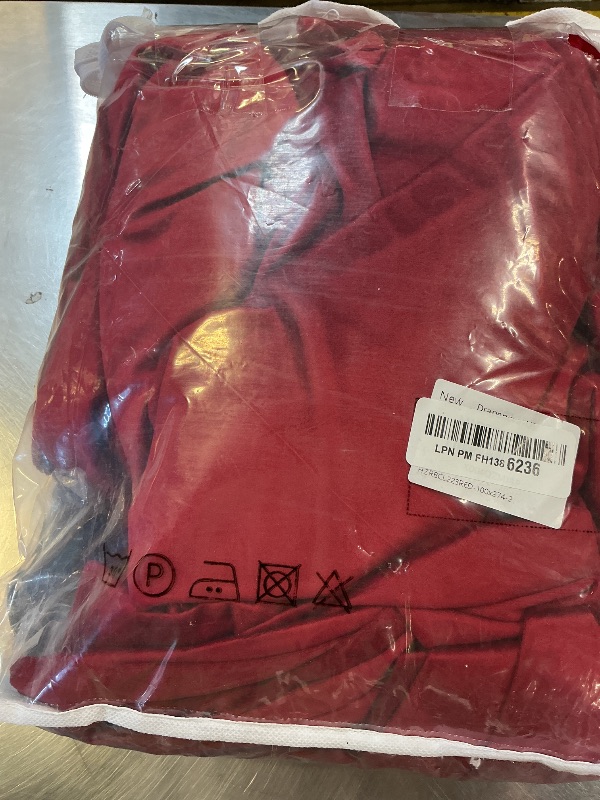 Photo 1 of 108 Inches Long Red Velvet Curtains, Extra Long Pinch Pleated Blackout Thermal Sound Reducing Cold Blocking Drapes for Living Room Large Window Holiday Season Wall Backdrop Panels,2 Panels 40x108 Inch