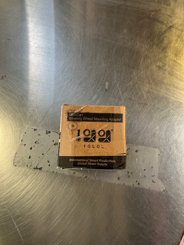 Photo 1 of 10L0L Golf Cart Steering Wheel Adapter Fits EZGO TXT/RXV 5-6 Holes Steering Wheel - Black