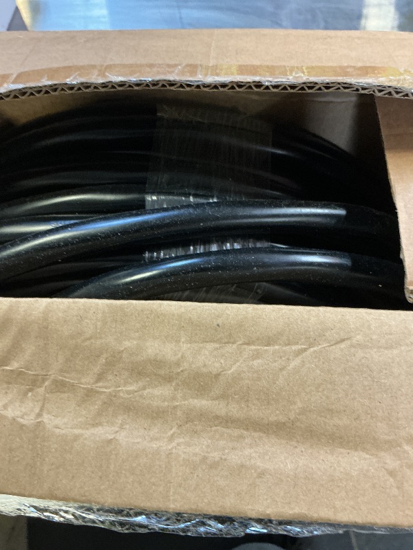 Photo 1 of 100 FT 10 Gauge Extension Cord Outdoor, Heavy Duty Weatherproof & Flame Retardant Black 3 Prong Power Cord with Light, Outside for Lawn & Garden, 15 Amps 1875 Watts 125 VAC 10AWG SJTW, ETL Listed