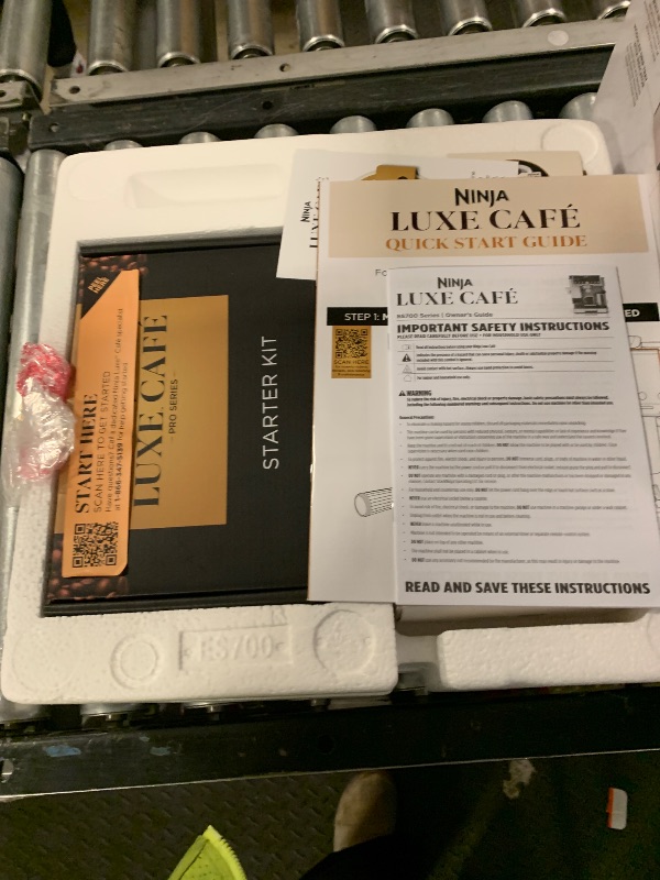 Photo 1 of Ninja Luxe Café Pro Series, Espresso Machine, Drip Coffee, Cold Brew, Hot Water, Integrated Tamper, Built-in Grinder, Hands-Free Frother for Cappuccinos, Lattes, Americanos, Dairy or Non-Dairy, ES701