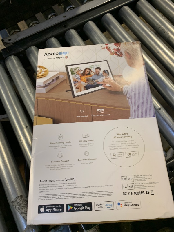 Photo 1 of ApoloSign Digital Picture Frame Powered by Nixplay, 15.6" Large WiFi Digital Photo Frame, Easy to Share Photos/Videos via Nixplay App, 1920x1080 FHD IPS Touch Screen, Auto-Rotate, Free Cloud Storage