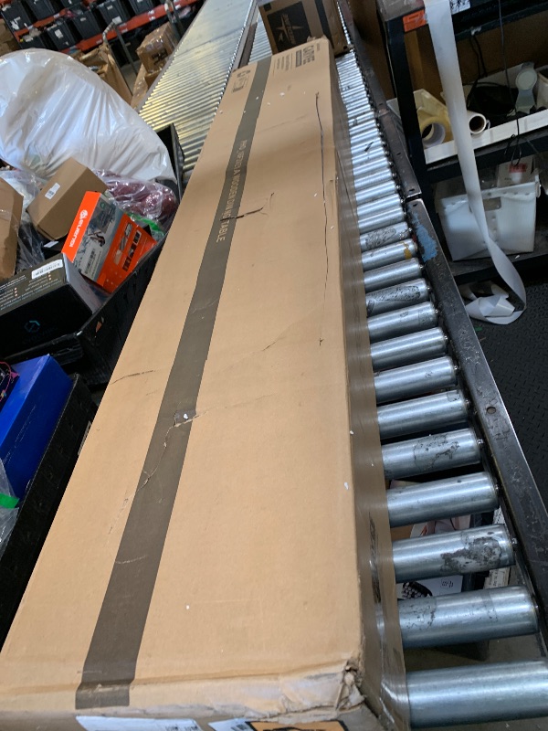 Photo 1 of CABIHOME 71" Long Dining Table for 6-8, Large Farmhouse Rectangular Kitchen Dining Room Table, Wooden, Thick Frame & Sturdy Triangular Legs, Wood Strip Base for Dinner, Kitchen, Office, Rustic Brown