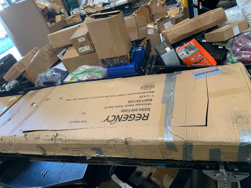 Photo 1 of ROCKPOINT Stainless Steel Table for Prep & Work 24x72 Inches, NSF Metal Commercial Kitchen Heavy Duty Table with Adjustable Under Shelf and Table Foot for Restaurant, Home and Hotel